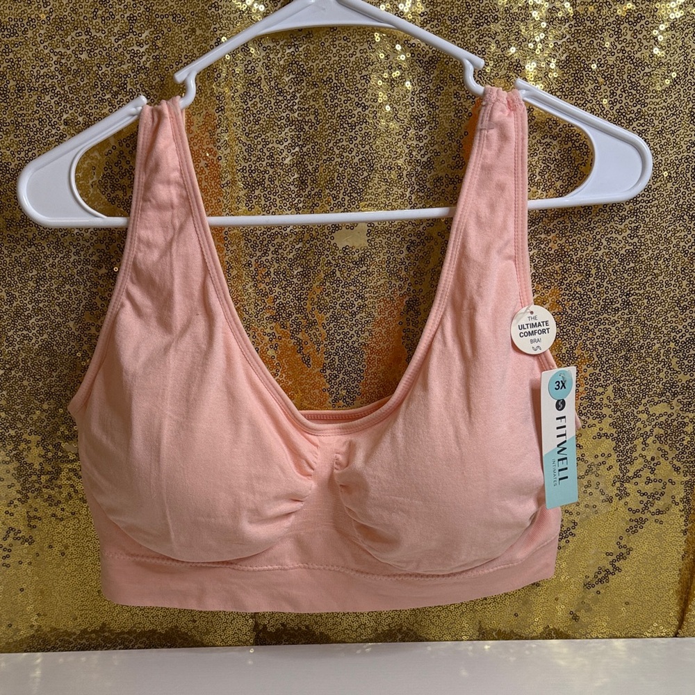 Fitwell Seamless Wire free Soft Pink Bra